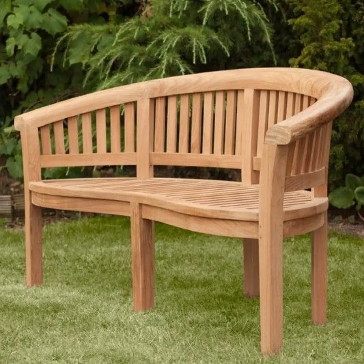 Gartenbank aus Teakholz Brundi