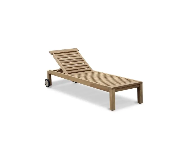 Sonnenliege aus Teakholz Foscha